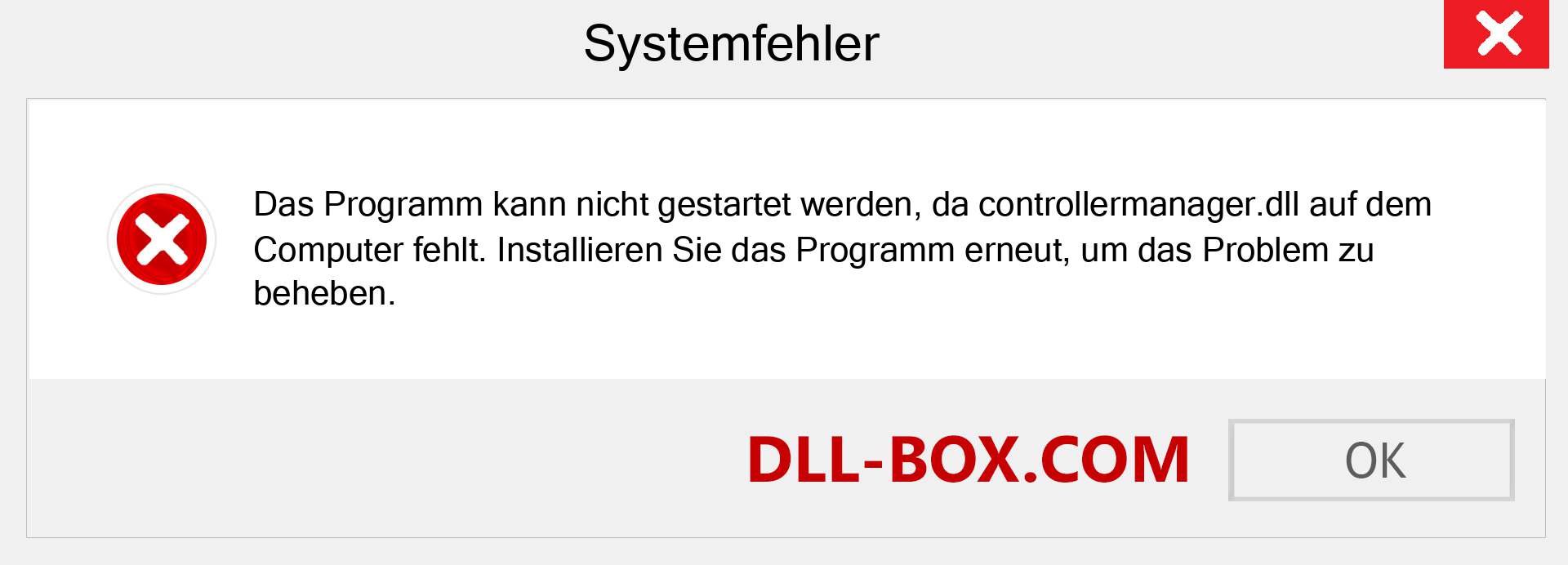 controllermanager.dll-Datei fehlt?. Download für Windows 7, 8, 10 - Fix controllermanager dll Missing Error unter Windows, Fotos, Bildern